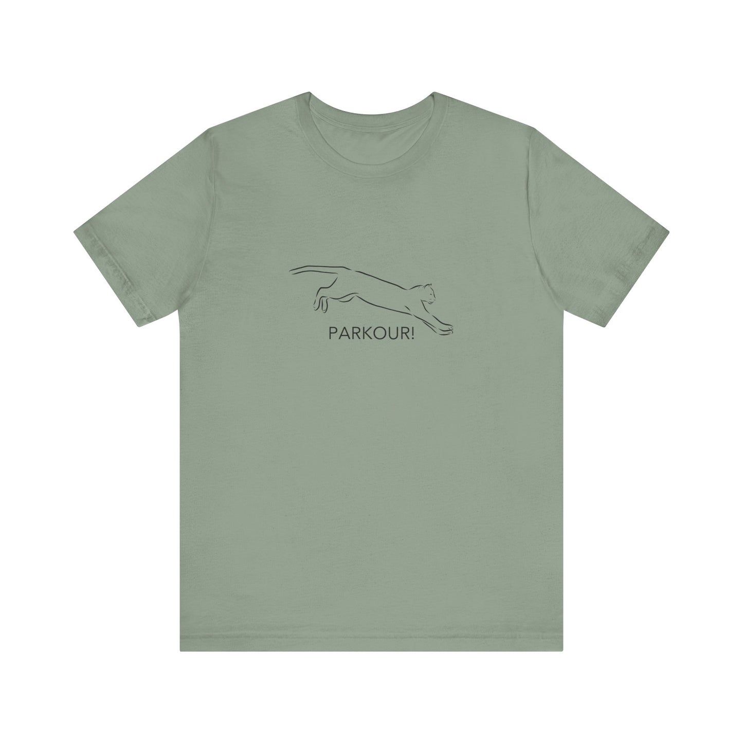 Cat Parkour! Jersey Short Sleeve Tee