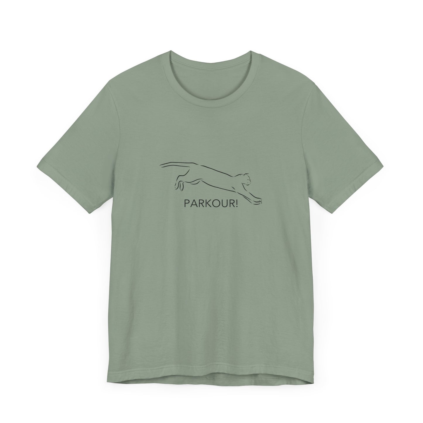 Cat Parkour! Jersey Short Sleeve Tee