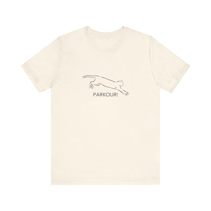 Cat Parkour! Jersey Short Sleeve Tee