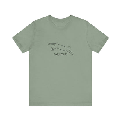 Cat Parkour! Jersey Short Sleeve Tee