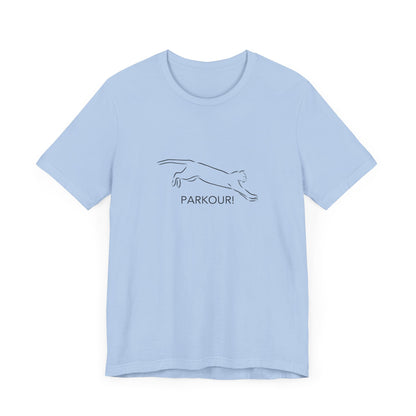 Cat Parkour! Jersey Short Sleeve Tee