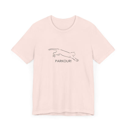 Cat Parkour! Jersey Short Sleeve Tee