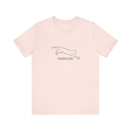 Cat Parkour! Jersey Short Sleeve Tee