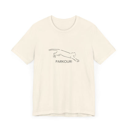 Cat Parkour! Jersey Short Sleeve Tee