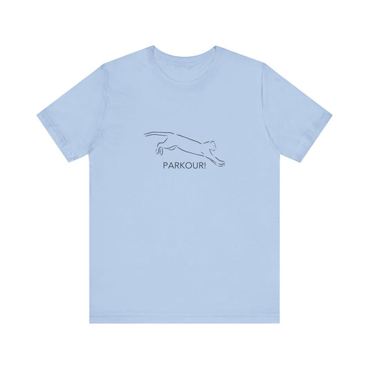 Cat Parkour! Jersey Short Sleeve Tee
