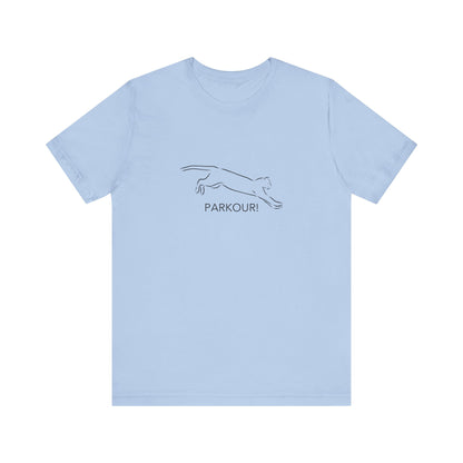 Cat Parkour! Jersey Short Sleeve Tee