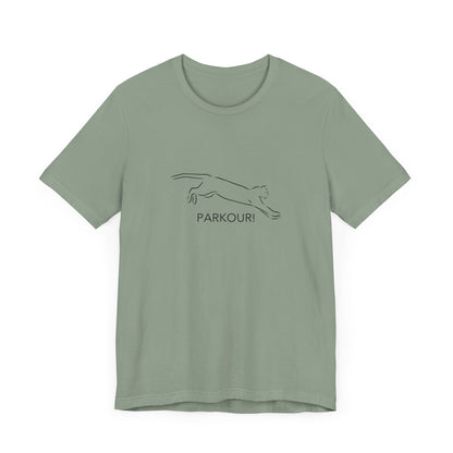 Cat Parkour! Jersey Short Sleeve Tee
