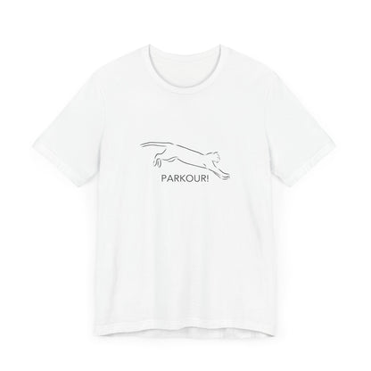 Cat Parkour! Jersey Short Sleeve Tee