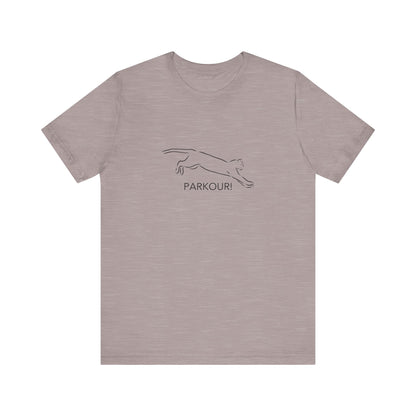 Cat Parkour! Jersey Short Sleeve Tee